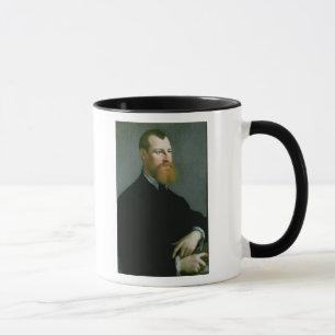 Portrait of a man with a ginger beard mug
