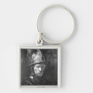 Portrait of a Man with a Golden Helmet, 1648 Key Ring
