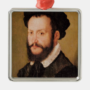 Portrait of a Man with Brown Hair, c.1560 Metal Tree Decoration