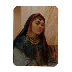 Portrait of a Middle Eastern Girl, c.1859 (oil on Magnet