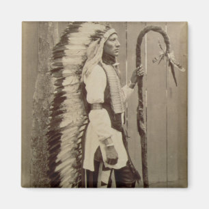 Portrait of a Native American from 'Buffalo Bill's Magnet