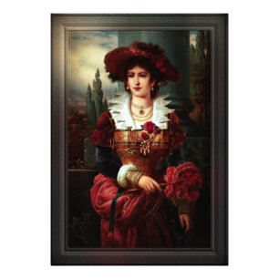 Portrait Of A Noble Lady by Franz Seraph Russ Photo Print