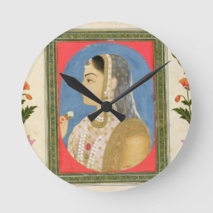 Portrait of a noble lady, from the Small Clive Alb Round Clock