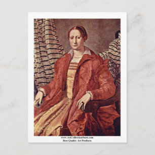Portrait Of A Noblewoman   By Bronzino Angelo Postcard