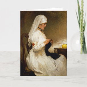 Portrait of a Nurse from the Red Cross Card