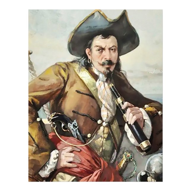“Portrait of a Pirate” by Unknown Artist Photo Print (Front)