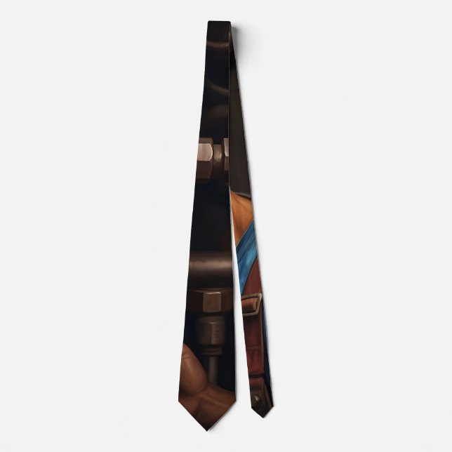Portrait of a Plumber Tie (Front)