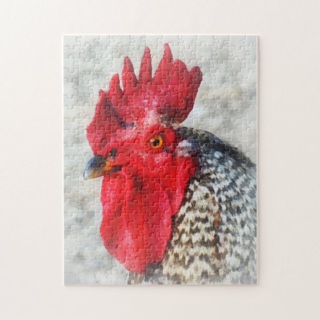 Portrait of a Rooster Jigsaw Puzzle (Vertical)