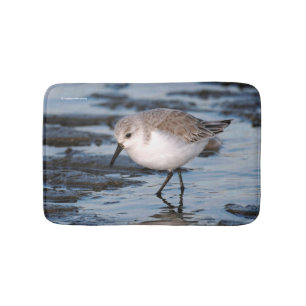 Portrait of a Sanderling Bath Mat