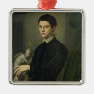 Portrait of a Sculptor Metal Tree Decoration