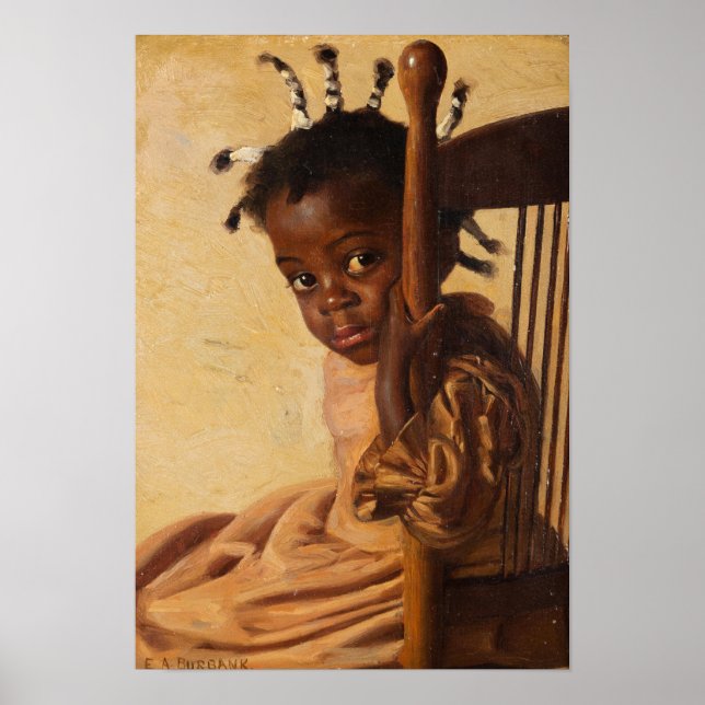 Portrait of a Shy Girl (1899) by Burbank - poster (Front)