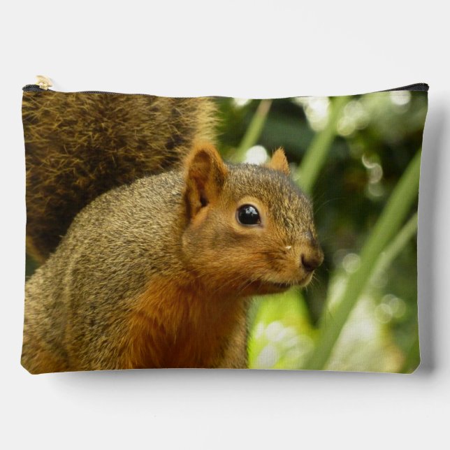 Portrait of a Squirrel Nature Animal Photography Accessory Pouch (Front)