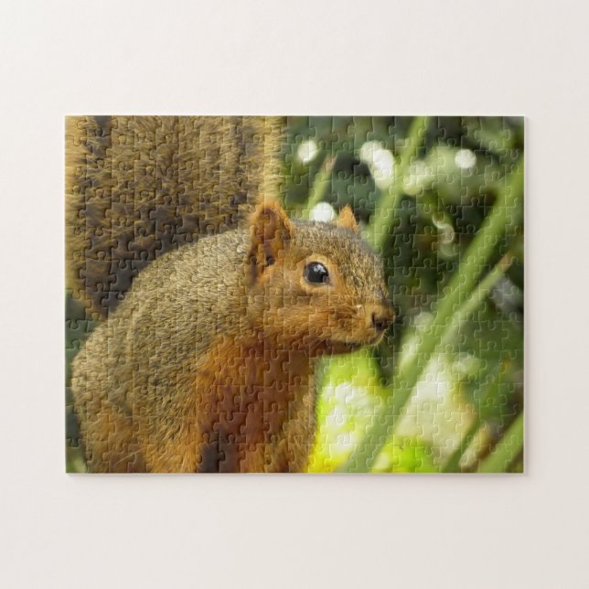Portrait of a Squirrel Nature Animal Photography Jigsaw Puzzle (Horizontal)
