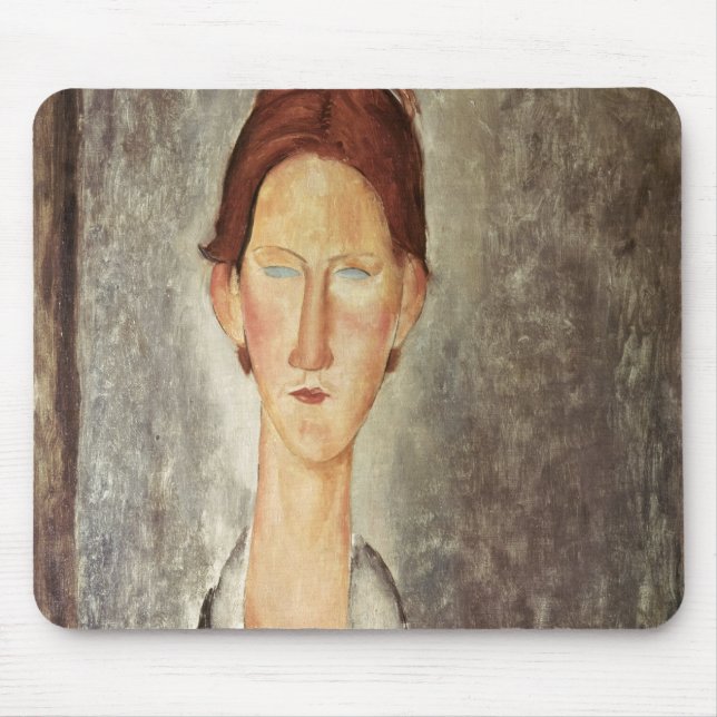 Portrait of a Student, c.1918-19 Mouse Mat (Front)