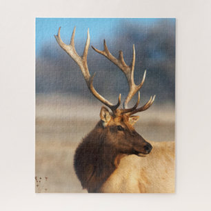 Portrait of a Stunning Bull Elk Jigsaw Puzzle