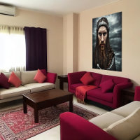 Portrait of a viking with a beard | AI Art  Poster