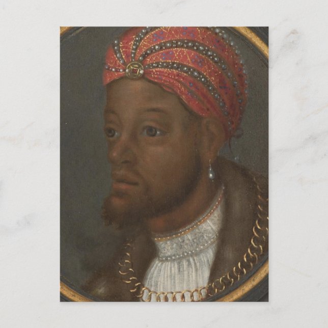 Portrait of a Wealthy African Postcard (Front)