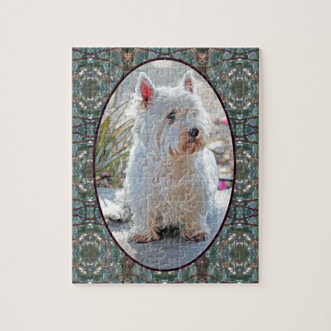 PORTRAIT OF A WESTIE JIGSAW PUZZLE (Vertical)