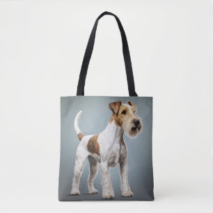 Portrait Of A Wire Hair Fox Terrier Tote Bag