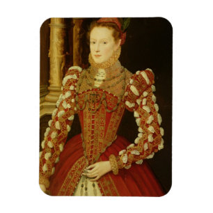 Portrait of a Woman, 1567 (oil on panel) Magnet