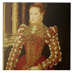 Portrait of a Woman, 1567 (oil on panel) Tile