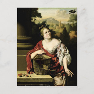Portrait of a Woman, 1687 Postcard