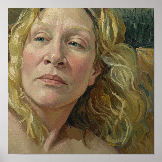 Portrait of a Woman After Van Gogh Poster (Front)
