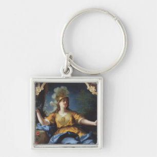 Portrait of a Woman as Minerva, 1730 Key Ring