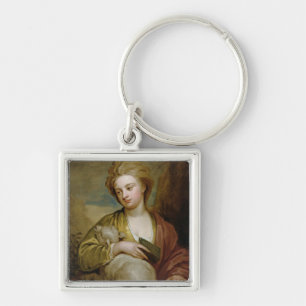 Portrait of a Woman as St. Agnes, traditionally id Key Ring