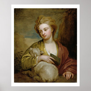 Portrait of a Woman as St. Agnes, traditionally id Poster