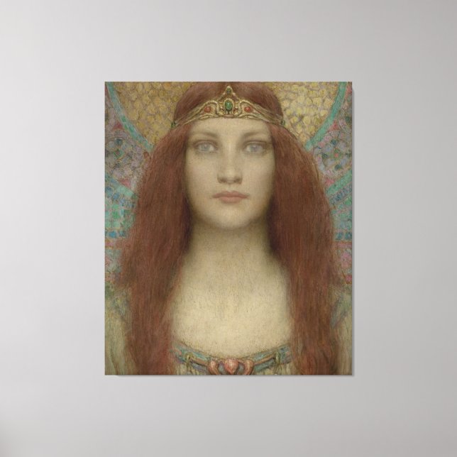 Portrait of a Woman by Charles Allan Winter Canvas Print (Front)