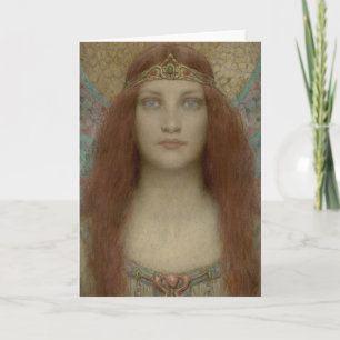 Portrait of a Woman by Charles Allan Winter Thank You Card