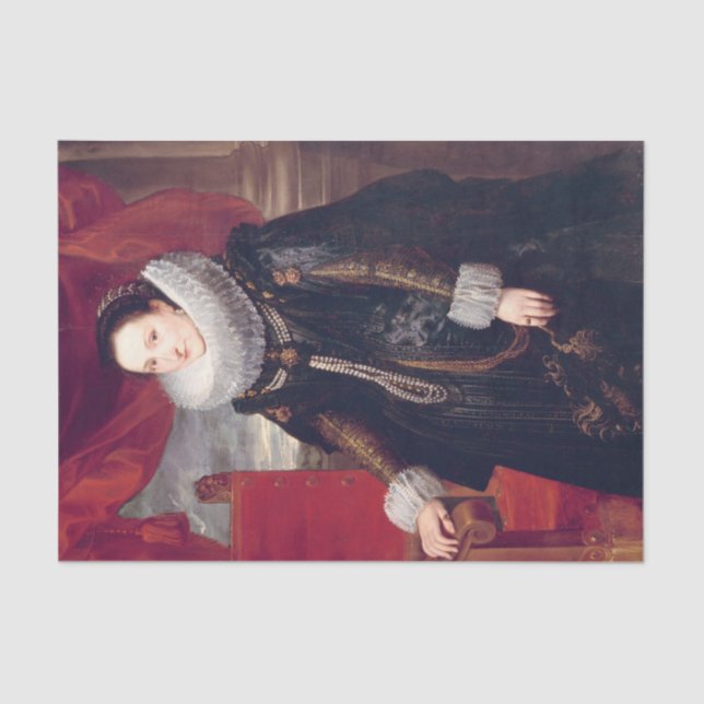 Portrait of a Woman by Cornelis de Vos Tissue Paper (Front)