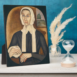 Portrait of a Woman, c. 1845 (oil on canvas) Plaque