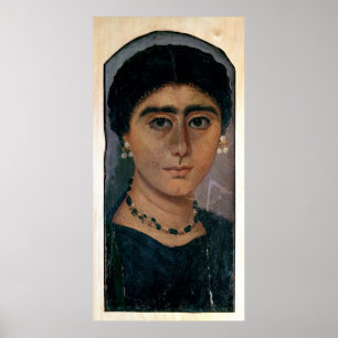 Portrait of a woman, from Fayum, 1st-4th century Poster