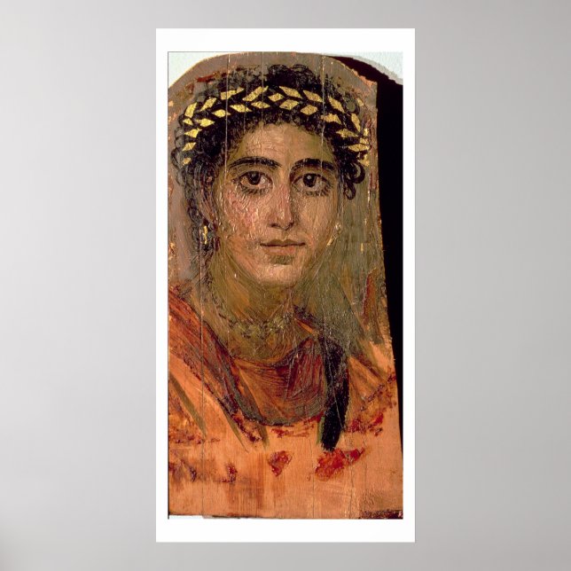 Portrait of a Woman, from Fayum, Romano-Egyptian, Poster (Front)