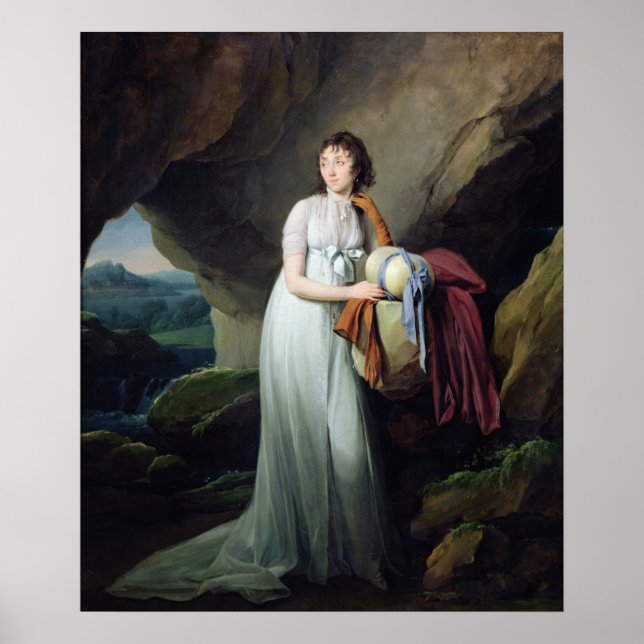 Portrait of a Woman in a Cave Poster (Front)