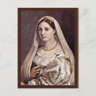 Portrait Of A Woman (La Velata) By Raffael Postcard