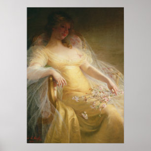 Portrait of a Woman (oil on canvas) Poster