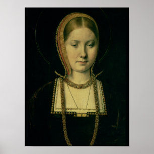 Portrait of a woman, possibly Catherine of Aragon Poster