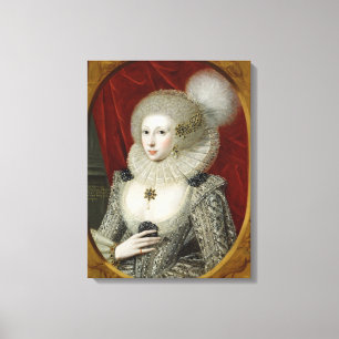 Portrait of a woman, possibly Frances Cotton, Lady Canvas Print