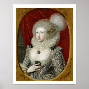 Portrait of a woman, possibly Frances Cotton, Lady Poster