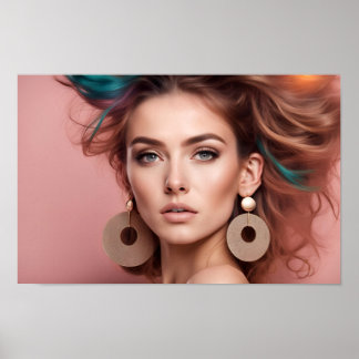 portrait of a woman	 poster