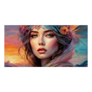 portrait of a woman poster