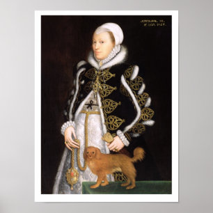 Portrait of a Woman, probably Catherine Carey, Lad Poster