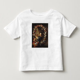 Portrait of a Woman Surrounded by Flowers Toddler T-Shirt