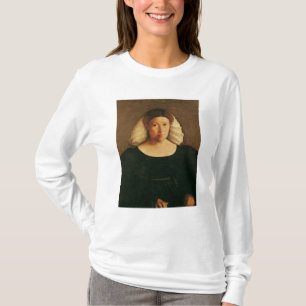 Portrait of a Woman with a White Hairnet T-Shirt