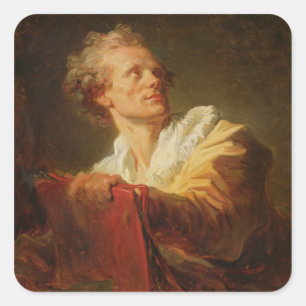 Portrait of a Young Artist Square Sticker