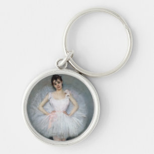 Portrait of a Young Ballerina Key Ring