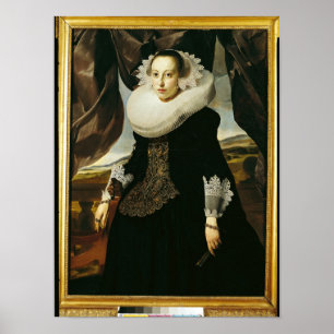 Portrait of a Young Dutch Woman Poster